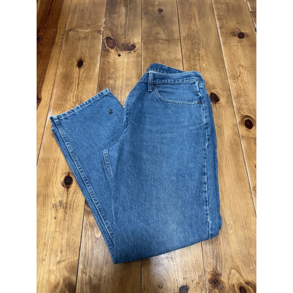 Wrangler Men's Regular Fit Straight Leg Jeans Blue Denim Medium Wash